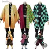 Anime Costumes Demon Slayer Cosplay anime Kimetsu no yaiba znitsu giyu tanjirou Kamado Nezuko cosplay come halloween aldult child Suitsl231101