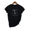 Women's T Shirts Face Abstract Simple Women Tshirt Cotton Casual Funny Shirt Gift For Lady Yong Girl Top Tee Drop Ship