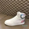 2023-Sneaker Designer Scarpe di lusso da uomo Sneakers alte Designer stivale in pelle di vitello arcobaleno Scarpe da ginnastica 38-46