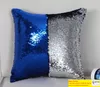 Housse de coussin à paillettes, taie d'oreiller, impression thermique, par Sublimation, taie d'oreiller magique réversible