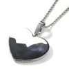 Collier avec pendentif médaillon en forme de grand cœur pour hommes et femmes, sur mesure, avec chaîne en corde de 24 pouces, joli cadeau pour la famille