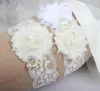Ankletter brud genter rhinestone kristaller pärlor bröllop blå parti prom födelsedag