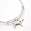 Chaînes tasse à thé Chihuahua chien collier breloque coeur mignon animal de compagnie j'aime les chiens pendentif bracelet porte-clés signet