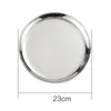 Plates Brand Durable Plate Tray Stainless Steel 14/17/20/23/26cm Accessories Breakfast Dining Dinner Dinnerware Dish