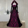 Casual Dresses Women'S Dress Vintage Retro Gothic Long Sleeve Hooded Women Gown Halloween Party Evening