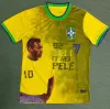 PELE retro #10 voetbalshirts 1957 1970 Camiseta de futbol PAQUETA BRAZILS SANTOS voetbalshirt brasil 22 23 maillots voetbal mannen vrouwen kinderen SETS