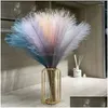 Couronnes de fleurs décoratives Fleurs décoratives 10/20 pièces Bouquet d'herbe de Pampas artificielle pour la maison chambre décoration de mariage faux plan Dhugf