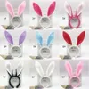 Easter Party Festive Hairbands Adult Kids Cute Rabbit Ear Headband Prop Plush Dress Costume Bunny Ears Hairband for Kids Girls women headdress