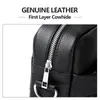 Briefcases SCHLATUM Genuine Leather Briefcases for Men Luxury Handbags Laptop Briefcase Bags 15.6 Inch Office Bussiness Computer Bag 231101