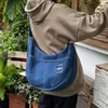 Sacos de noite Mulheres Casual Bolsa de Ombro Dobrável Denim Satchel Multifuncional Alças Ajustáveis Senhoras Meninas Na Moda