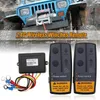 New 2.4G 12V 24V 100FT Car Wireless Winch Electric Remote Control With Manual Transmitter Twin Handset For Truck ATV Truck Vehicle