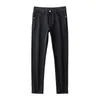 End High Men's Jeans European Light Luxury Trend Straight Leg Pants Spring Stretch Fashion Korean Black