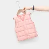 New Fashion Kids Girls Vests Children's Down Parkas Cotton Warm Vest Baby Girl Boy Sweet Solid Waistcoat Outerwear 1-8T