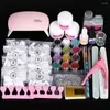 Kit per nail art Kit acrilico Estensione polvere glitter Decorazioni liquide Set di strumenti Manicure professionale