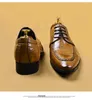 Chaussures habillées Italie Custom Hommes Véritable Cuir Business Formelle Derby Appartements Faits à la main Oxford pour hommes