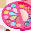 Kids Girls Cosmetics Makeup Pretend Toy Kit Portable Make Up Washable Play For Children Christmas Gift