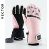 Ski Gloves VECTOR Ski Gloves Waterproof Gloves with Touchscreen Function Snowboard Thermal Gloves Warm Snowmobile Snow Gloves Men Women 231031