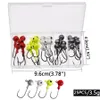 Fishing Hooks JYJ a box 1g 15g 2g 3g 35g fishing hook jig round head with mix colors tackle for soft grub worm baits 231031