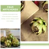 Decorative Flowers 2 Pcs Household Artificial Artichoke Greenery Decor Realistic Vegetables Plastic Decors