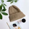 Berretti da baseball Autunno/inverno Imitazione Orlo arrotolato Tinta unita Tutti Get Cappello lavorato a maglia Guanti freddi flangiati da uomo e da donna Set sciarpa