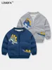 Ceket ljmofa erkekler bahar sonbahar ceket bebek çocuklar ceket karikatür dinozor fermuar hoodies için çocuk sweatshirt beyzbol ceketi d166 230331