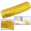 Table Runner 5st/10pcsembroidery Sequin Shiny Table Runner för julfödelsedag Baby Shower Dinning Table Wedding Table Decoration 231101