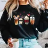 Heren Hoodies Sweatshirts Peperkoek Kerst Koffie Sweatshirt Kerst Koffie Lover Hoodie Magic Kingdom Kersttrui Iced Latte Kersttops L23110