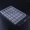 Sacchetti per gioielli Acrilico Display Custodia Scatola Perspex Vetrina Antipolvere Per Garage Kit Doll Model Cars Figure Collectibles Jeweley