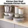 Armazenamento de cozinha versátil suporte de prato capacidade rack de aço inoxidável para pratos temperos panelas multifuncional pequeno