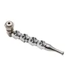 The new covered metal pipe Skull spliced zinc alloy pipe can be removed and cleaned