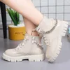 Botas meninas tornozelo botas outono inverno moda linda princesa pérola antiderrapante desempenho crianças botas crianças menina shose 231123