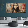 Canvas Poster Fototryck Geometric Jesus Kristus Bildmålning för kontorsrum Väggdekor