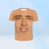 New Fashion Womenmens, o gigante, face de Nicolas Cage engraçado 3D Print Tshirt Calças de corrida de casasal