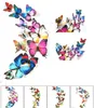 4,5 cm enkel simulering fjäril kylskåp magnet/ stift 3D fjärilar pvc avtagbara väggklistermärken fjärilsdekoration i039