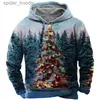 Herren Hoodies Sweatshirts 2023 Weihnachten Herren Kapuzenpullover 3D-Druck Langarm Pullover Herbst Winter Festliche Hoodies Übergroß für Herrenpullover L231101