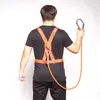 Climbing Ropes Aerial Work Safety Belt Outdoor Construction Lanyard Protective Survival Fall Belt with Hook Rope Fall Protection 231101