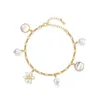 Bracciale e collana di qualità regalo fiore smaltato di vendita fresca di moda