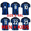 Qqq8 Inter O Soccer Jerseys 23 24 Maglia Nerazzurri Lukaku Lautaro Chemises de football Kit enfants Version joueur Barella Bastoni Calhanoglu