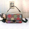 Primavera design colorido bolsa de ombro portátil luxo meninas favoritas moda única alça bolsa designer canal pacote mochila