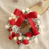 クリスマスの装飾30cmクリスマス人工ラタンフラワードアレンチ弦のライトウォールデコレーションファミリーホリデーパーティー#ew 231101