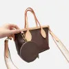 2023 Crossbody Bag NF BB Size Designer Bags with Round Coin Purse M46705 Canvas Handbags Gold-color Hardware Removable and Adjustable Strap