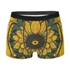 Sous-vêtements tournesol numérique fine peinture boxer homme sous-vêtements sous-vêtements fleur fidèle et fière hautement respirant anniversaire de haute qualité