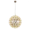 Lampade a sospensione Modern Firework Spark Ball Led Light Soggiorno Sala da pranzo Ristorante Iron Art Home Decor Lampadario Illuminazione