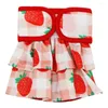 Cão vestuário fraldas feminino pet sanitário pant floral impressão plissado hemming filhote de cachorro shorts fralda roupas calças fisiológicas