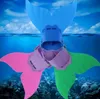 Casa ajustável sereia nadadeira mergulho monofin natação pé flipper mono fin peixe cauda swimtraining para crianças presentes de natal