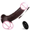Sex Toy Massager Adult Massager Aav 9.5 Inch Dildos for Women Thrusting Dildo Vibrator Black Big Penis Realistic Vibrating with Strong Suction Cup