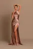 新しいブライドメイドドレス 2023 シースマーメイドハイネックスプリットメイドオブオナーガウン女性フォーマルイブニングウエディングドレス BC15523