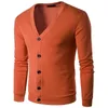 Vestes pour hommes Pull à col en V pour hommes Pull pour hommes Slim Fit Couleur unie Manteau décontracté Tricots S-2XL 231101