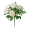 Dekorative Blumen 6 Gabeln Esstisch Pfingstrose Strauß El Geschenk Home Decor Hochzeit Indoor Outdoor Restaurant Hydrangea Künstliche Blume Langlebig