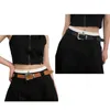 Belts Subculture PU Belt For Teens Girl Women Waistband Casual Waist Shorts D5QB